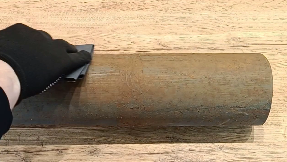 Прошлись наждачкой.