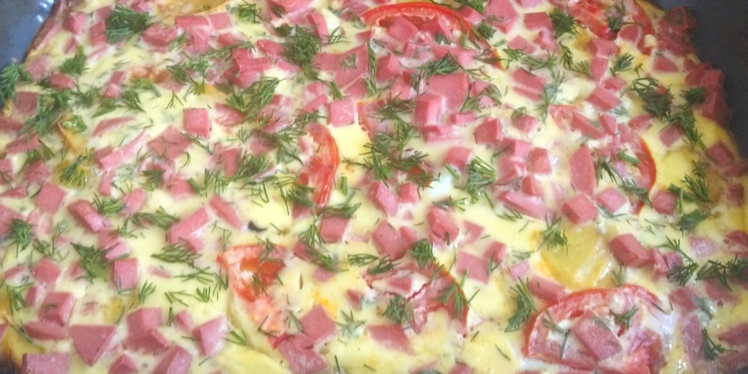 Ужин по-простому. Запеканка "А-ля пицца"