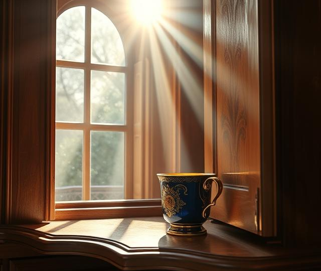 СКАЗКА О ВСТРЕЧЕ КОФЕЙНОЙ ЧАШКИ И СОЛНЕЧНОГО ЛУЧА