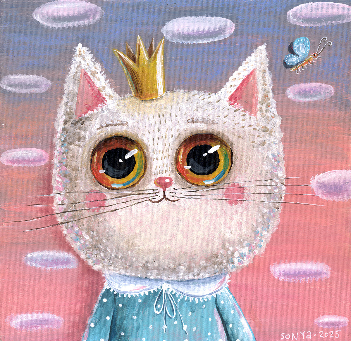 холст, акрил, 25 х 25 см