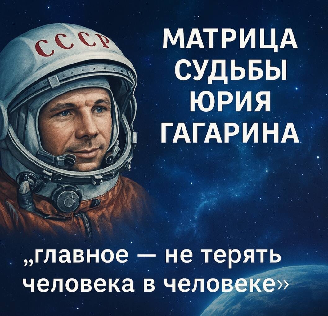"Главное — не терять человека в человеке." Юрий Гагарин