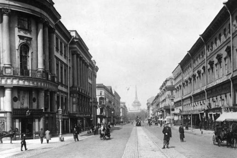 Невский проспект 1901 год  Из картинок Яндекса