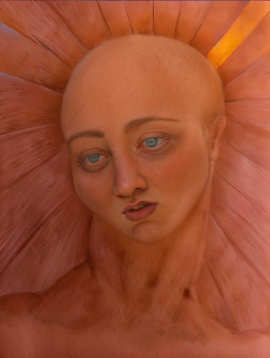 Авторисунок, передаваемый методом телепатической связи с духами