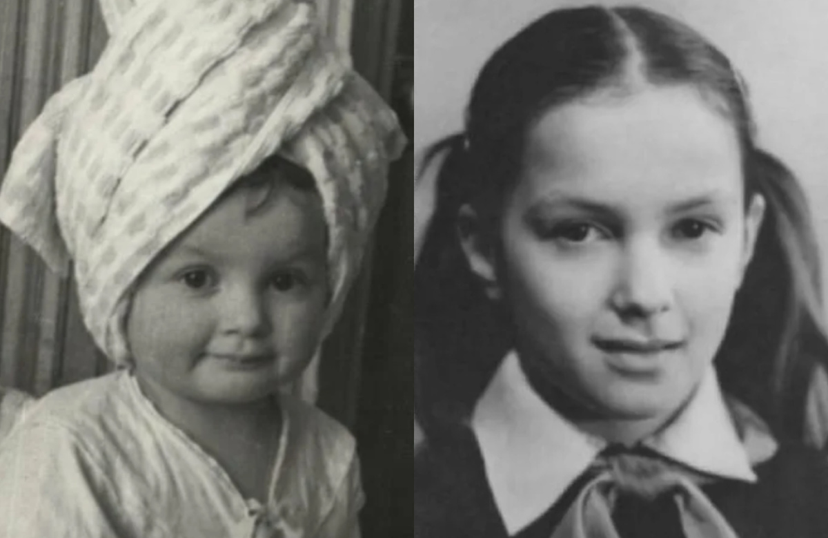 на фото Мария Порошина в детстве 