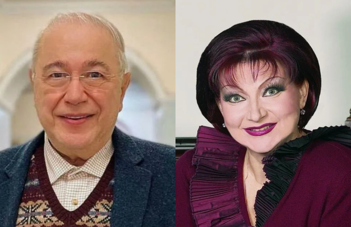 на фото Евгений Петросян и Елена Степаненко 