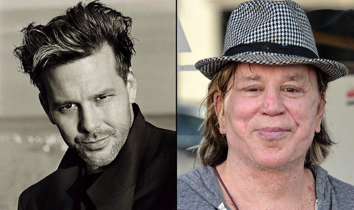 Микки Рурк в молодости и сейчас