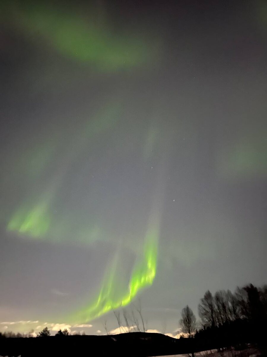 Северное сияние, февраль