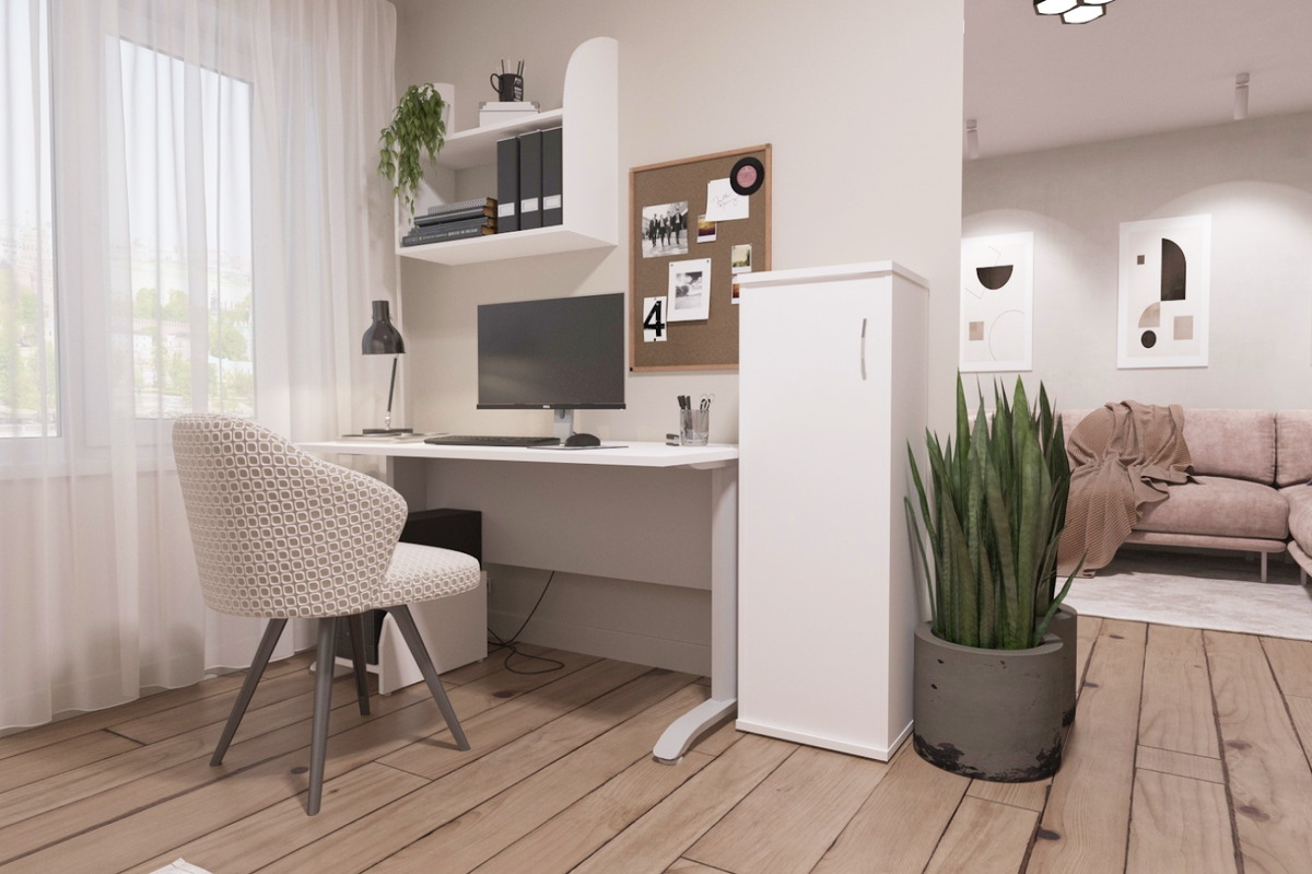 С помощью мебели Riva Home можно обустроить компактный рабочий уголок в спальне или гостиной.