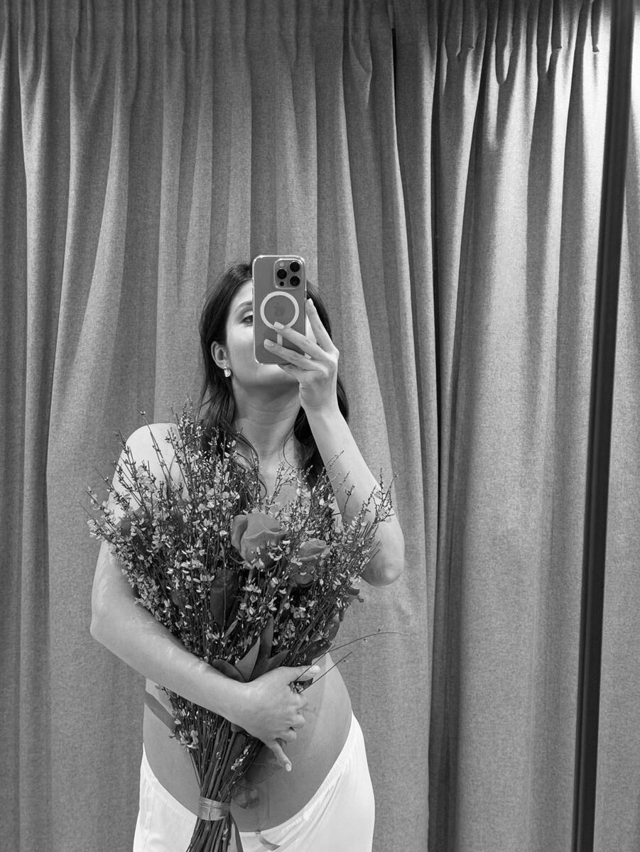     Вика Петрова во время беременности. Фото: соцсети Вики Петровой