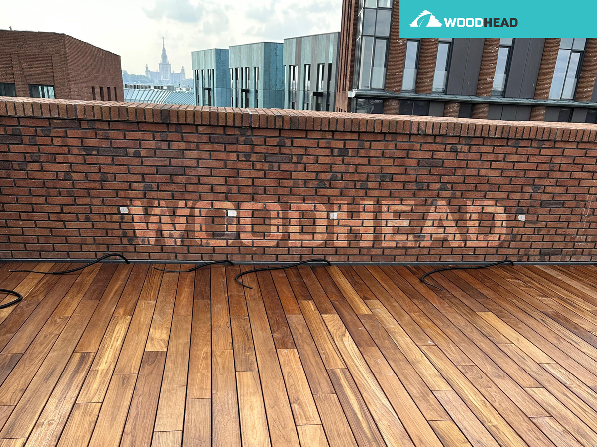 Терраса из тика от Woodhead