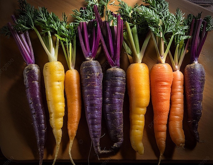 Разноцветная морковь