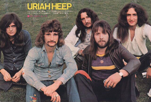 Классика рок-музыки. Слева направо: Гэри Тэйн (бас-гитара, вокал), Дэвид Байрон (ведуший вокал), Мик Бокс (гитары, вокал), Ли Керслэйк (ударные, вокал), Кен Хенсли (клавишные, гитары, вокал). Фото из открытых источников в Интернете