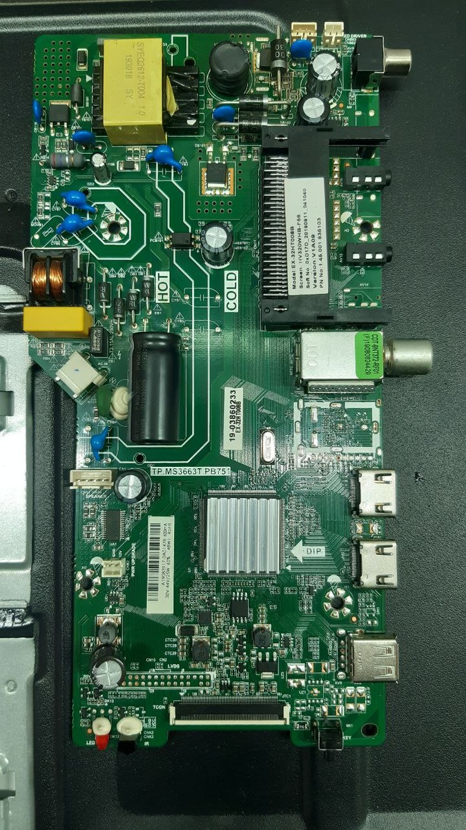 Неисправная плата с телевизора