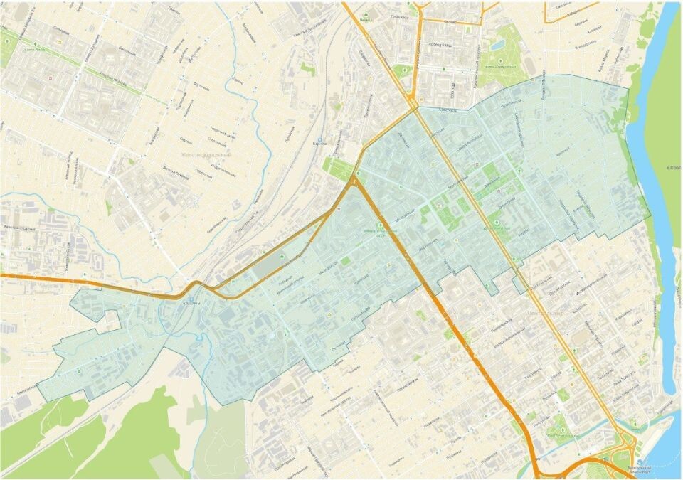    Зона снижения давления. Источник: t.me/rvk_brn