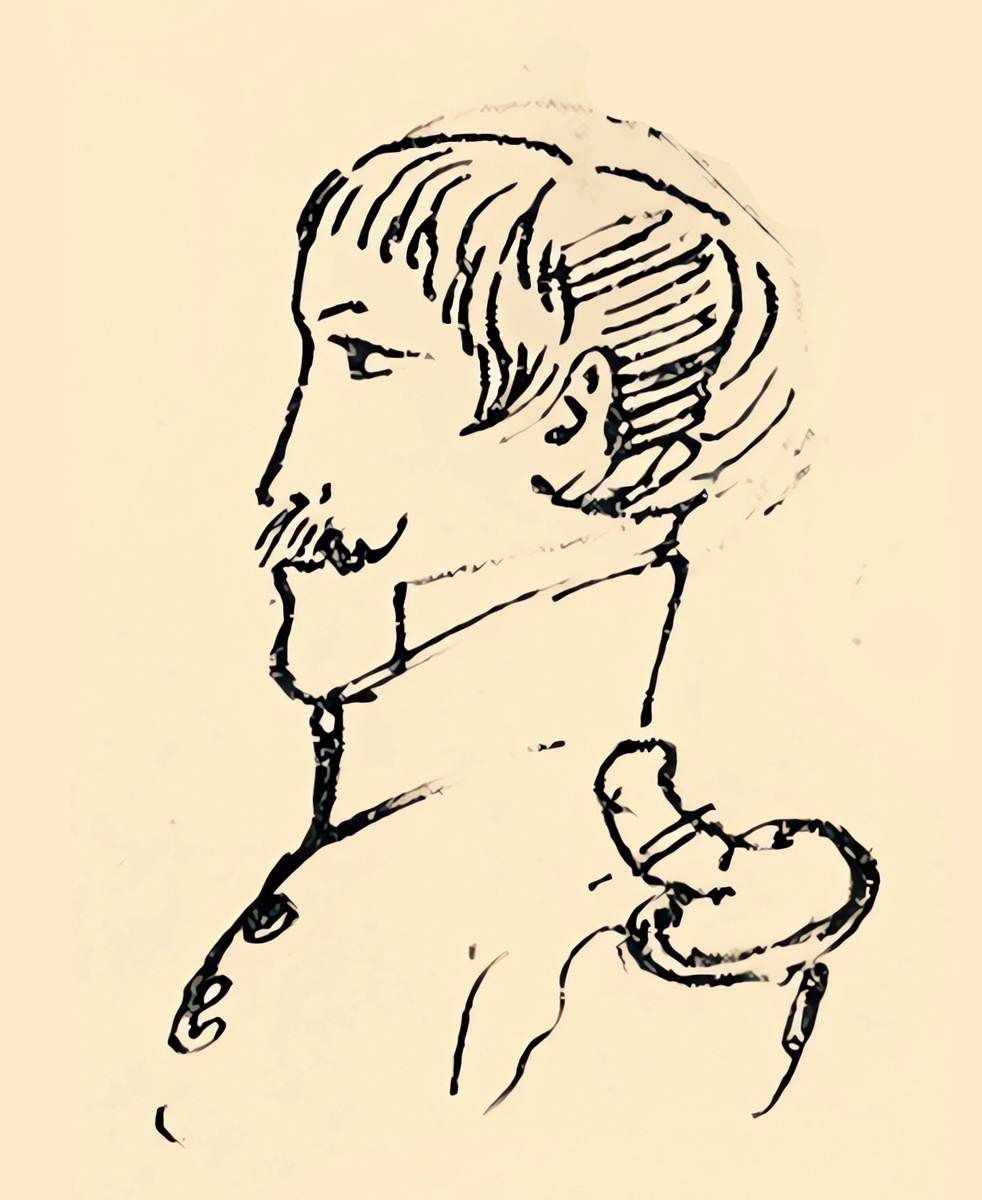    Раевский. Рисунок Пушкина / Фото: wikipedia.org