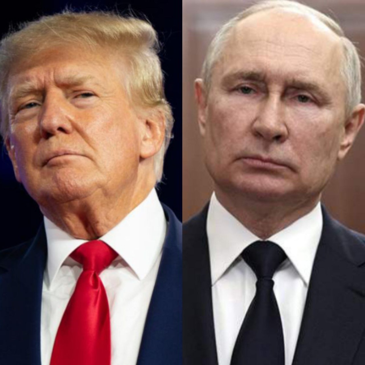 Трамп и Путин. Коллаж