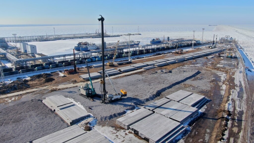 Фото: telegram.org/ Петербургский нефтяной терминал