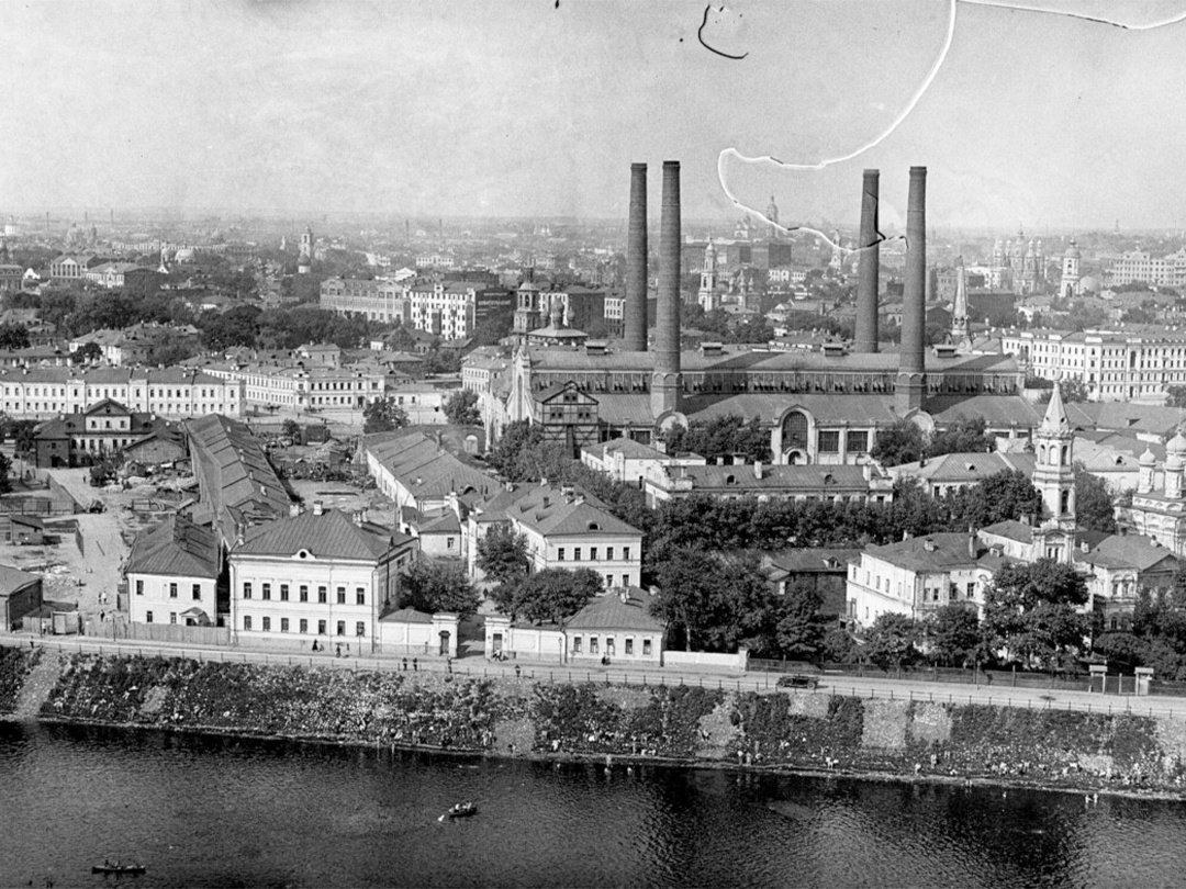 Панорама на ГЭС-2. 1925 год.