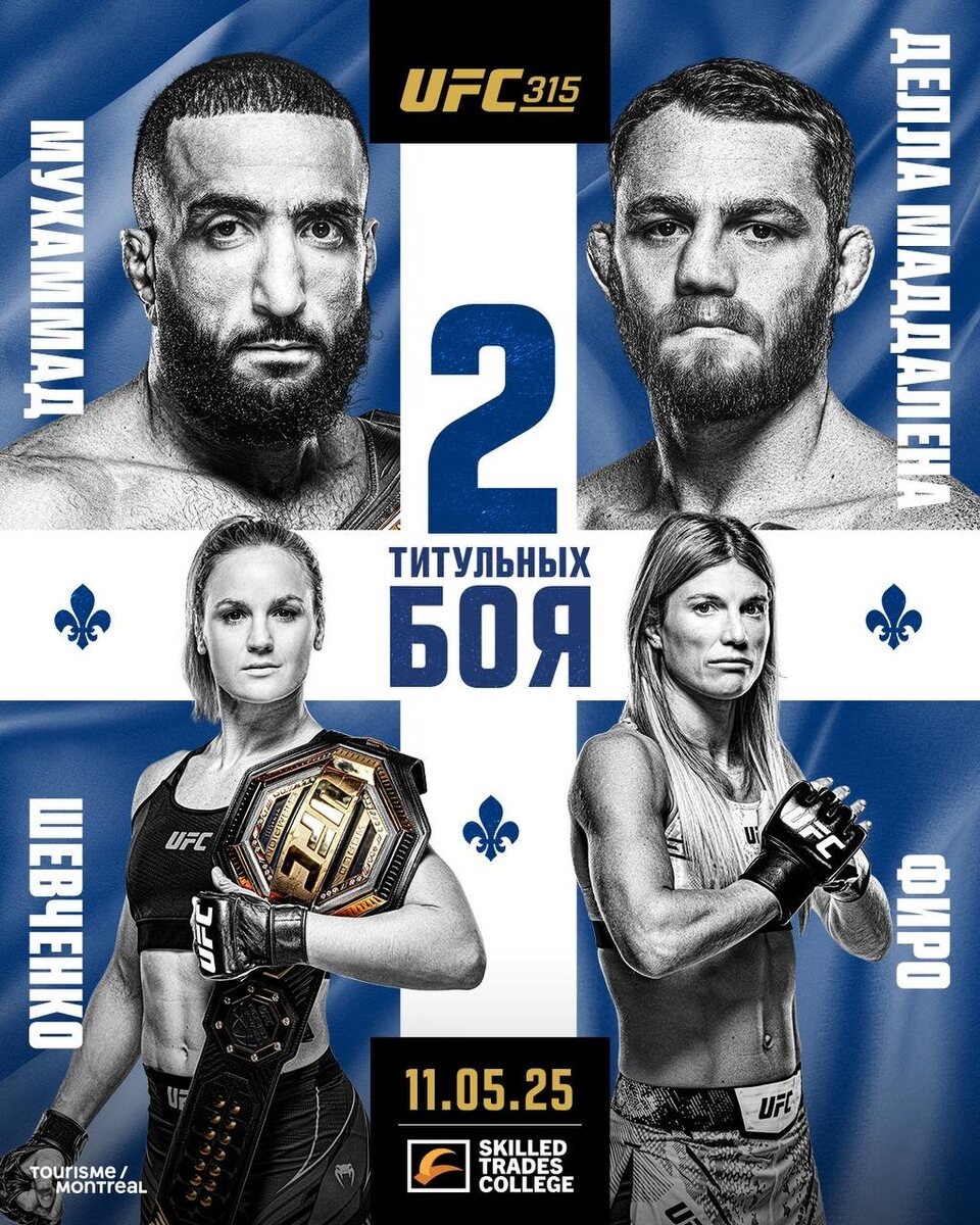     Официальный постер UFC 315