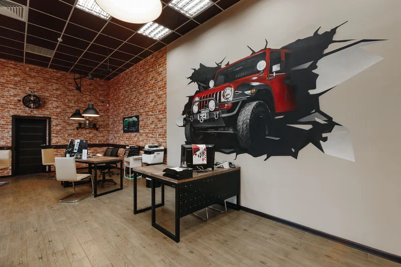 интерьер автоцентра "Буржуй"