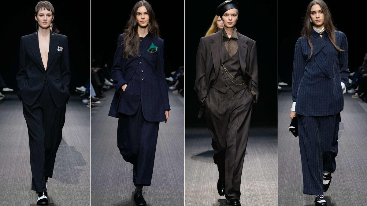 костюмы из коллекции Emporio Armani осень-зима 2025/26