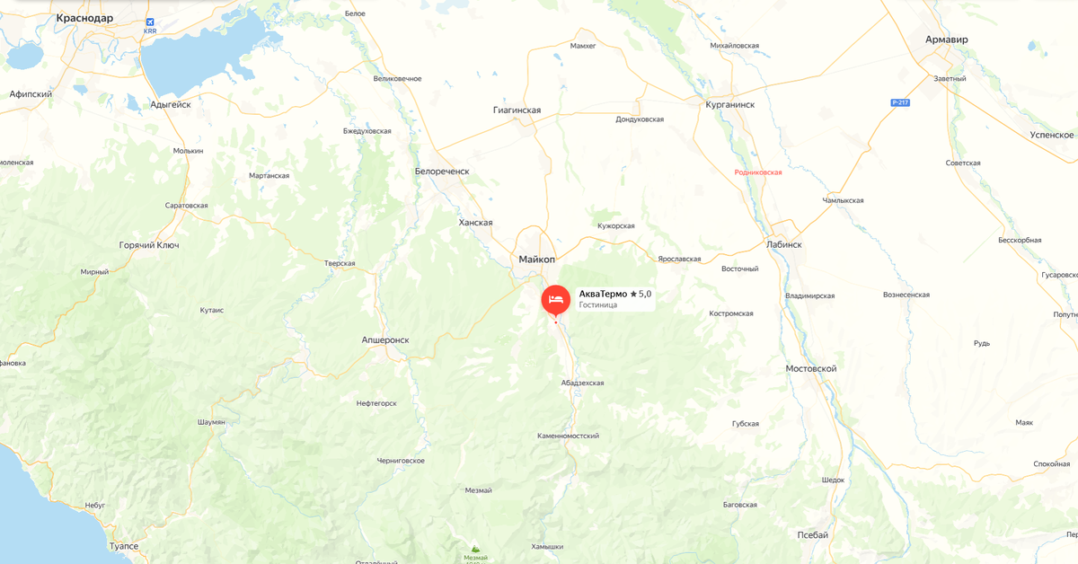 Место на карте