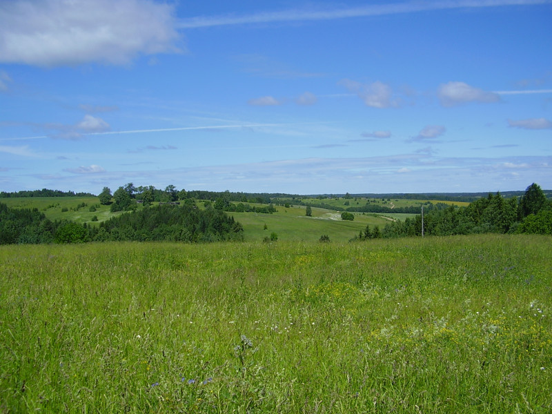 Вид из деревни Митюково на деревни Пукалица и Печенкино