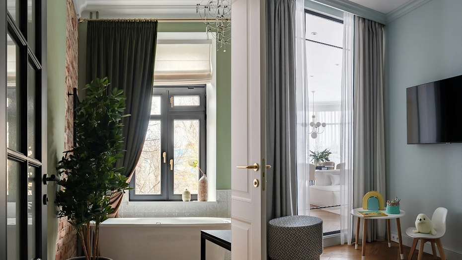 Слева проект Анастасии Потаповой. Справа проект Елены Лебедевой