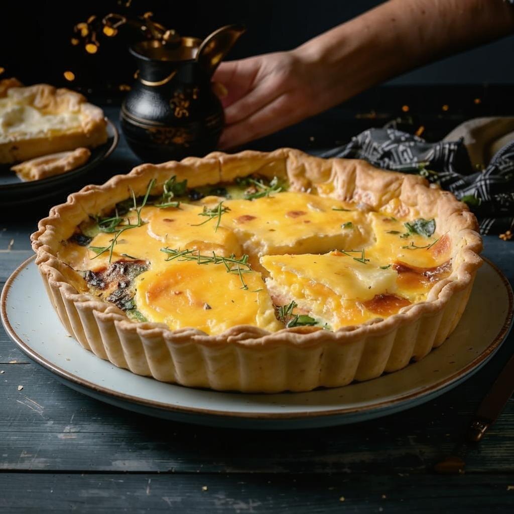 Экспресс-киш на лаваше: французская классика 