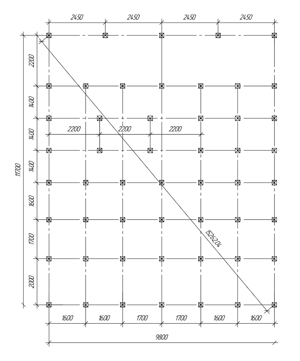 План свайного поля