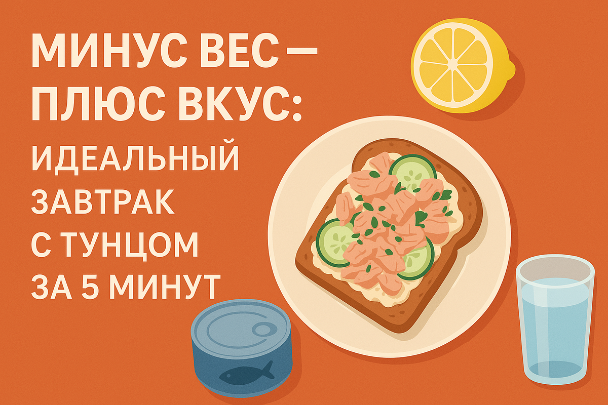 завтрак с тунцом за 5 минут
