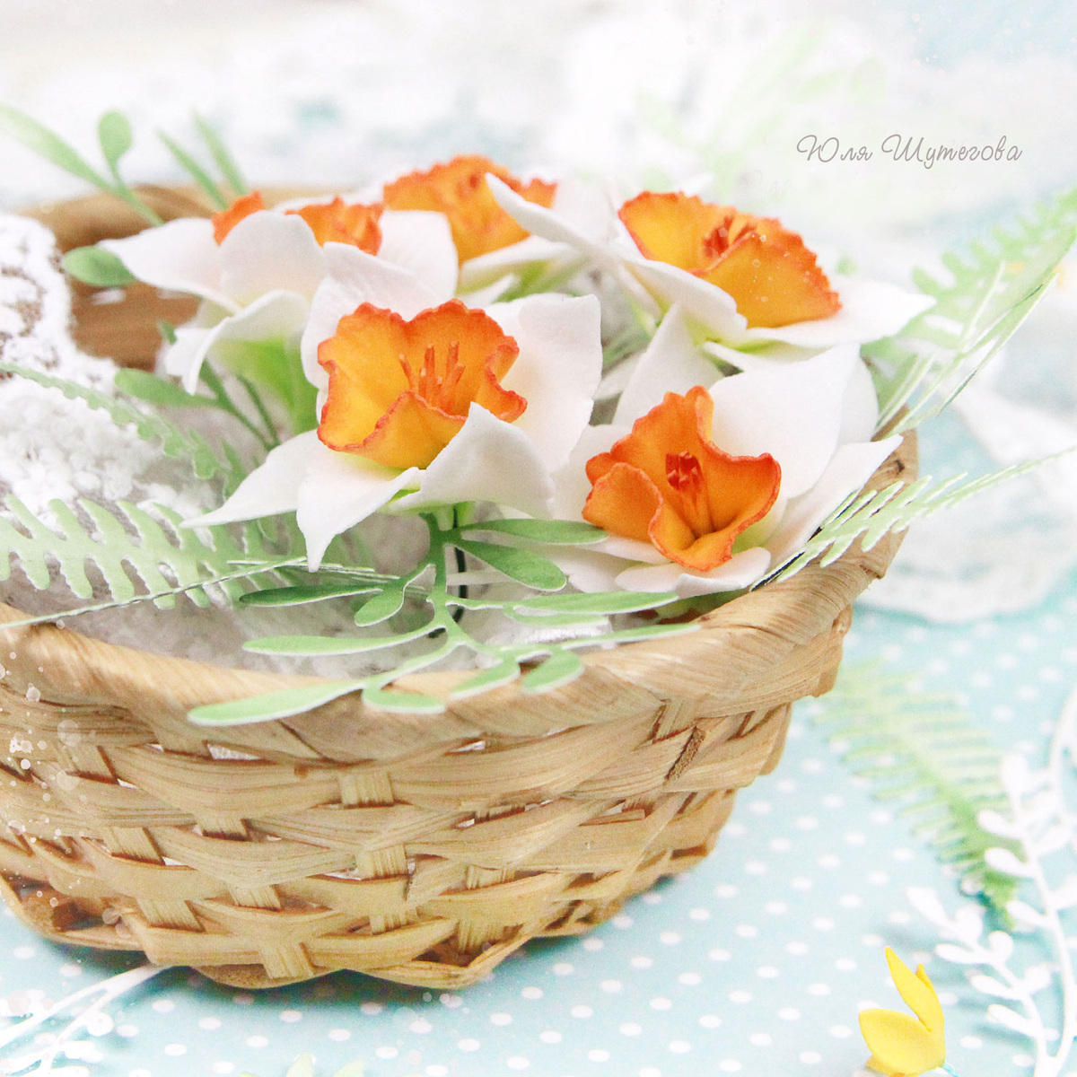 Нарциссы из фоамирана