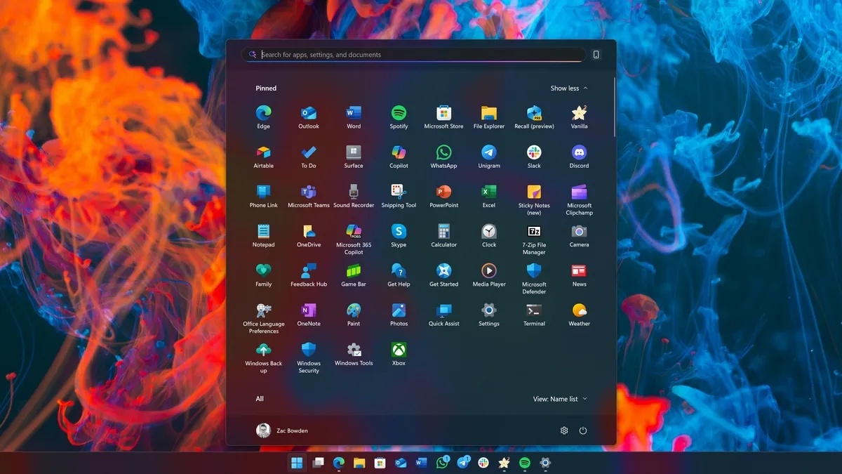    Новое меню «Пуск» в Windows 11 показали в действии [ВИДЕО]