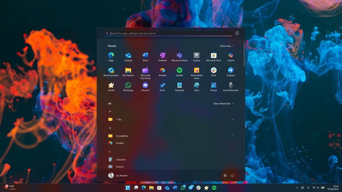    Новое меню «Пуск» в Windows 11 показали в действии [ВИДЕО]
