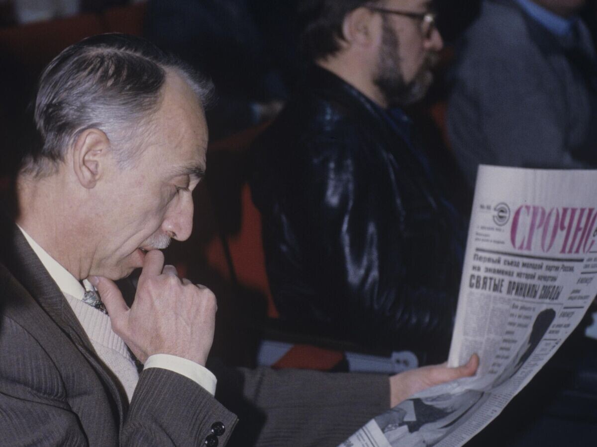    Писатель-сатирик Александр Александрович Иванов на съезде Партии экономической свободы. Парламентский центр РФ© РИА Новости / Александр Макаров