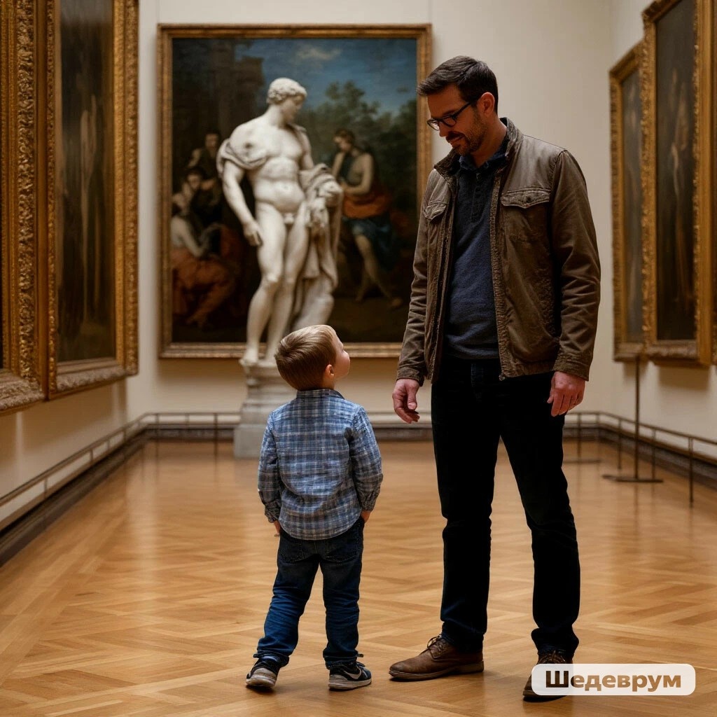 Посещение музея будит вооружение маленьких гениев