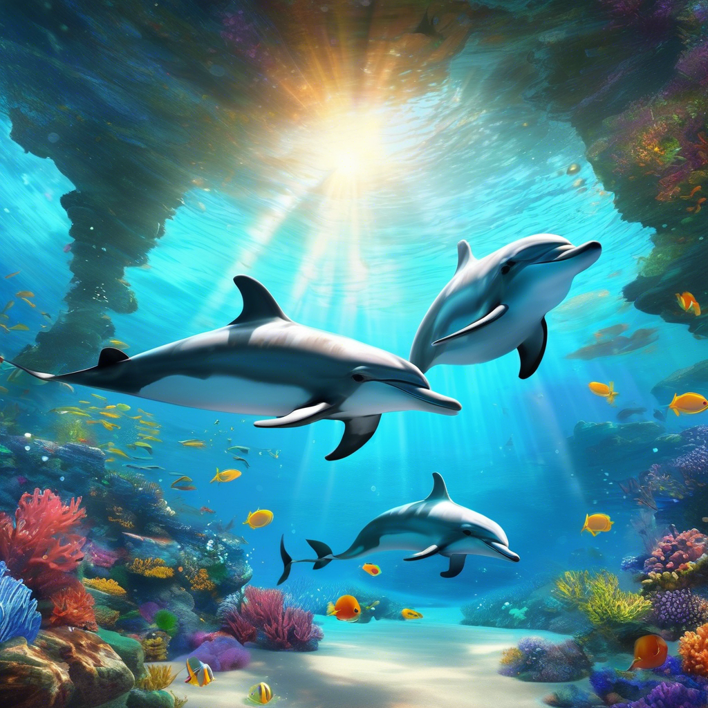 Красивые дельфины