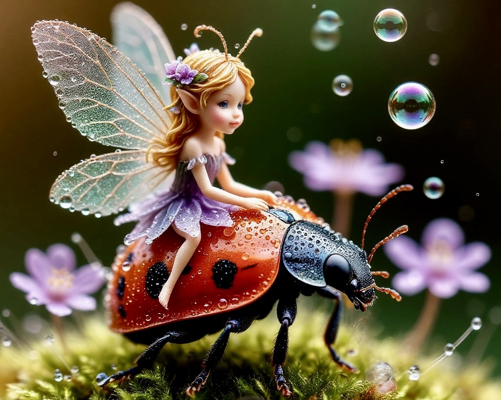 Динь-Динь на божьей коровке