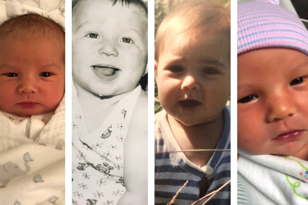    Илья и Александр Овечкины, Анастасия Шубская и Сергей Овечкин. Фото:  Коллаж АиФ