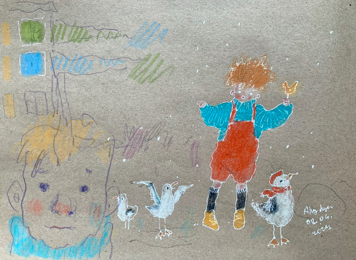 Чайка в берете :)