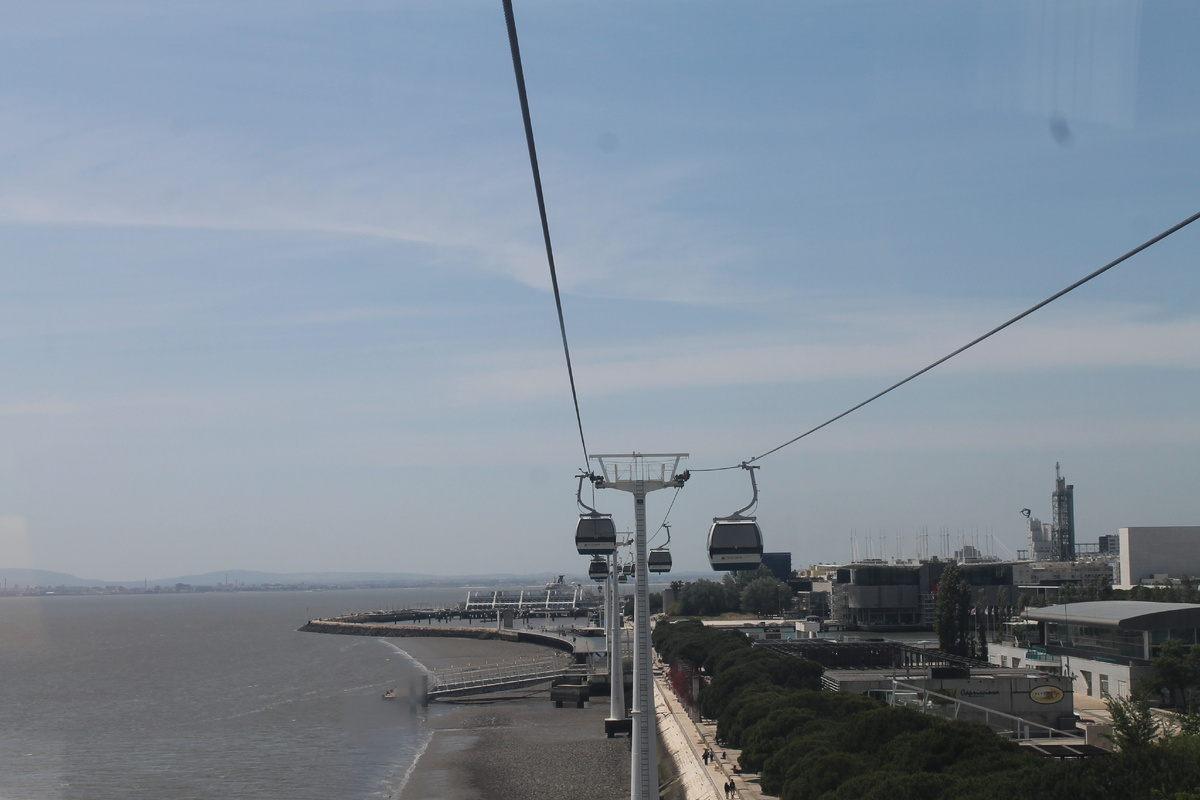 Вид на канатную дорогу