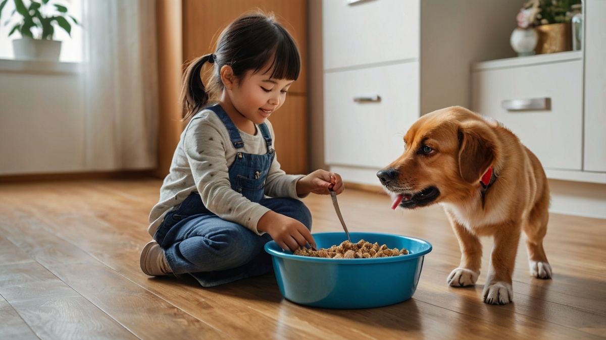 Обучение ребёнка уходу за собакой развивает у него ответственность