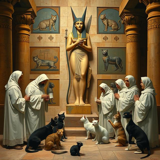 Храм Бастет: поклонение кошкам