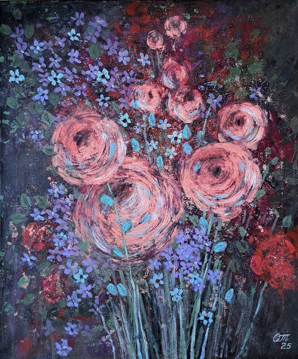 вместо роз - ранункулюсы