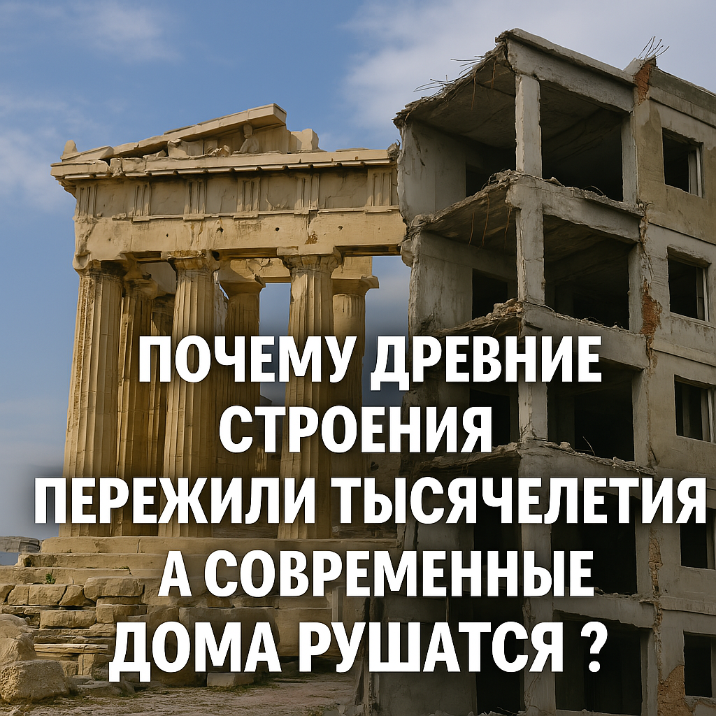 Почему древние строения пережили тысячелетия, а современные дома рушатся?