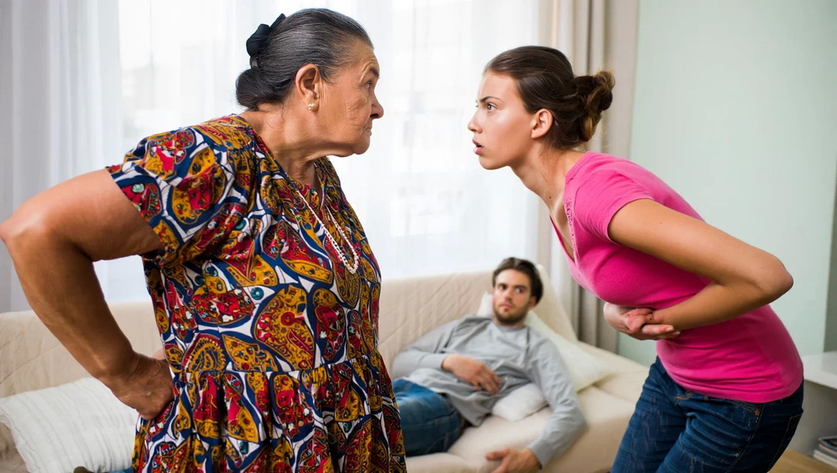 - Андрюша, я всё знаю! Мама приехала - свекровь опять приехала без предупреждения