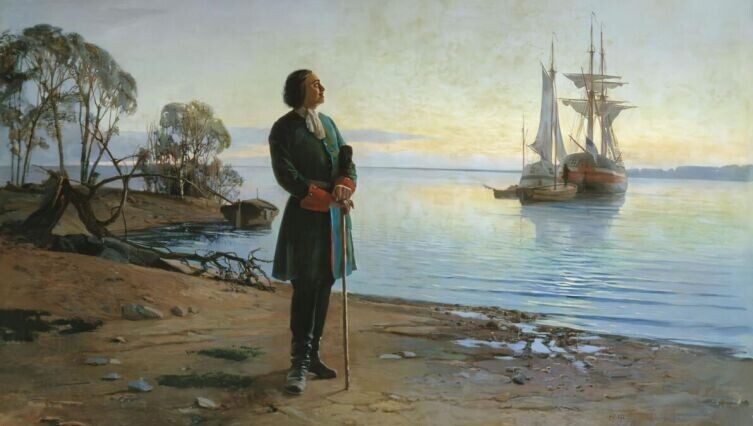     Н. Ф. Добровольский «Здесь будет город заложен», 1880 г., общественное достояние