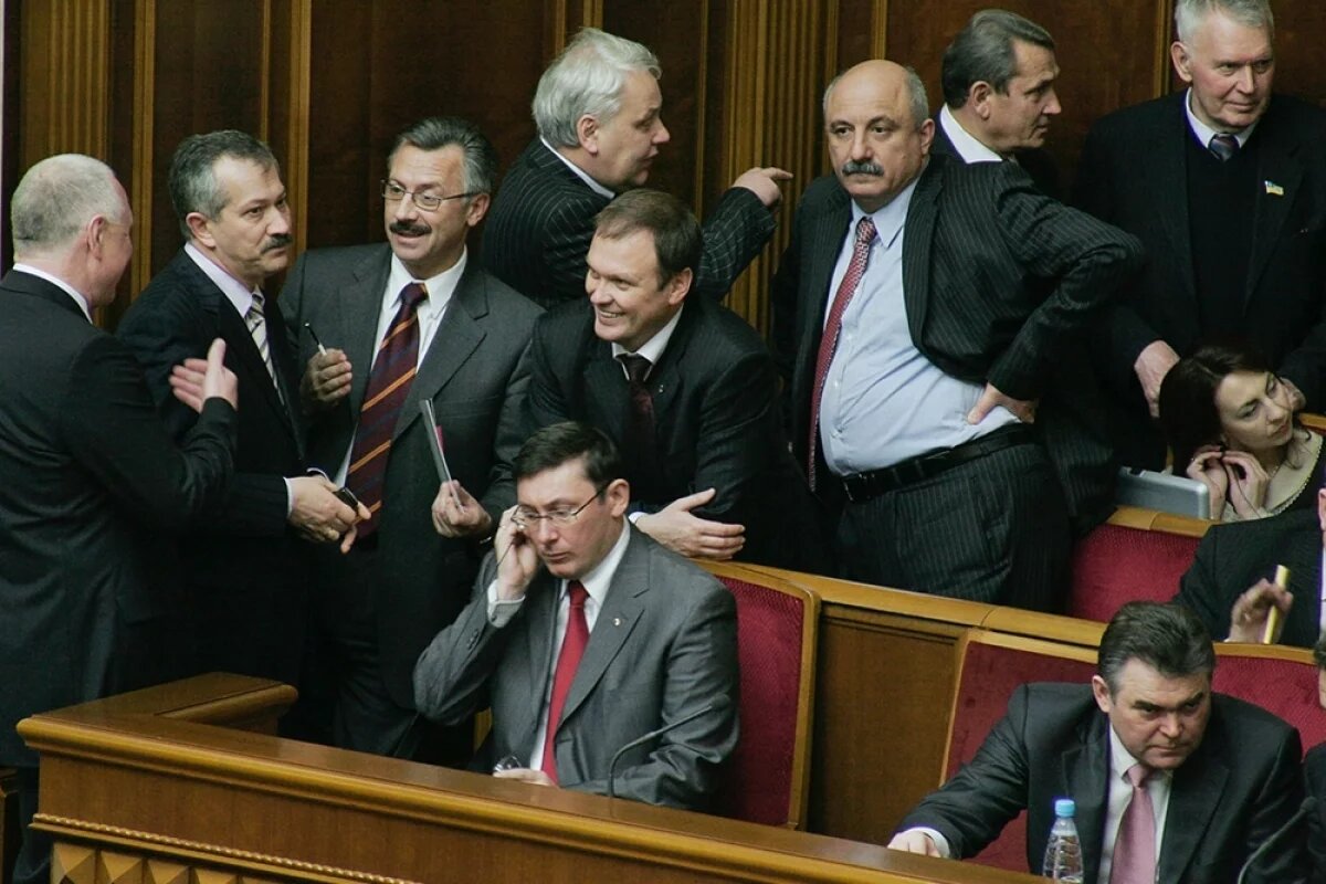    Ложа правительства в Верховной Раде.