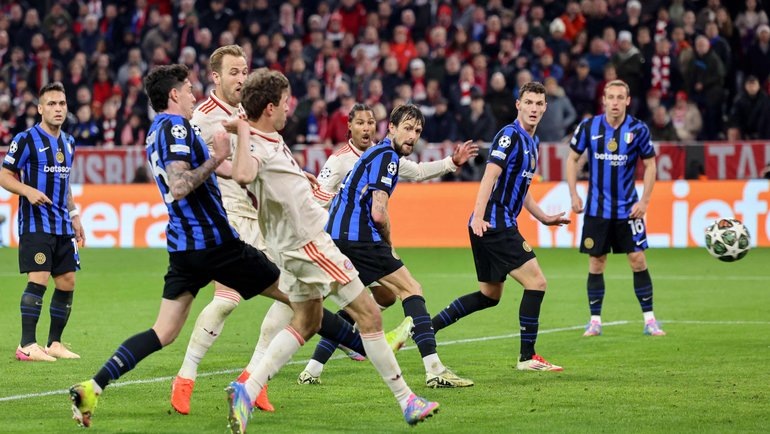    «Интер» обыграл «Баварию» (2:1) в первом матче 1/4 финала Лиги чемпионов 8 апреля. AFP