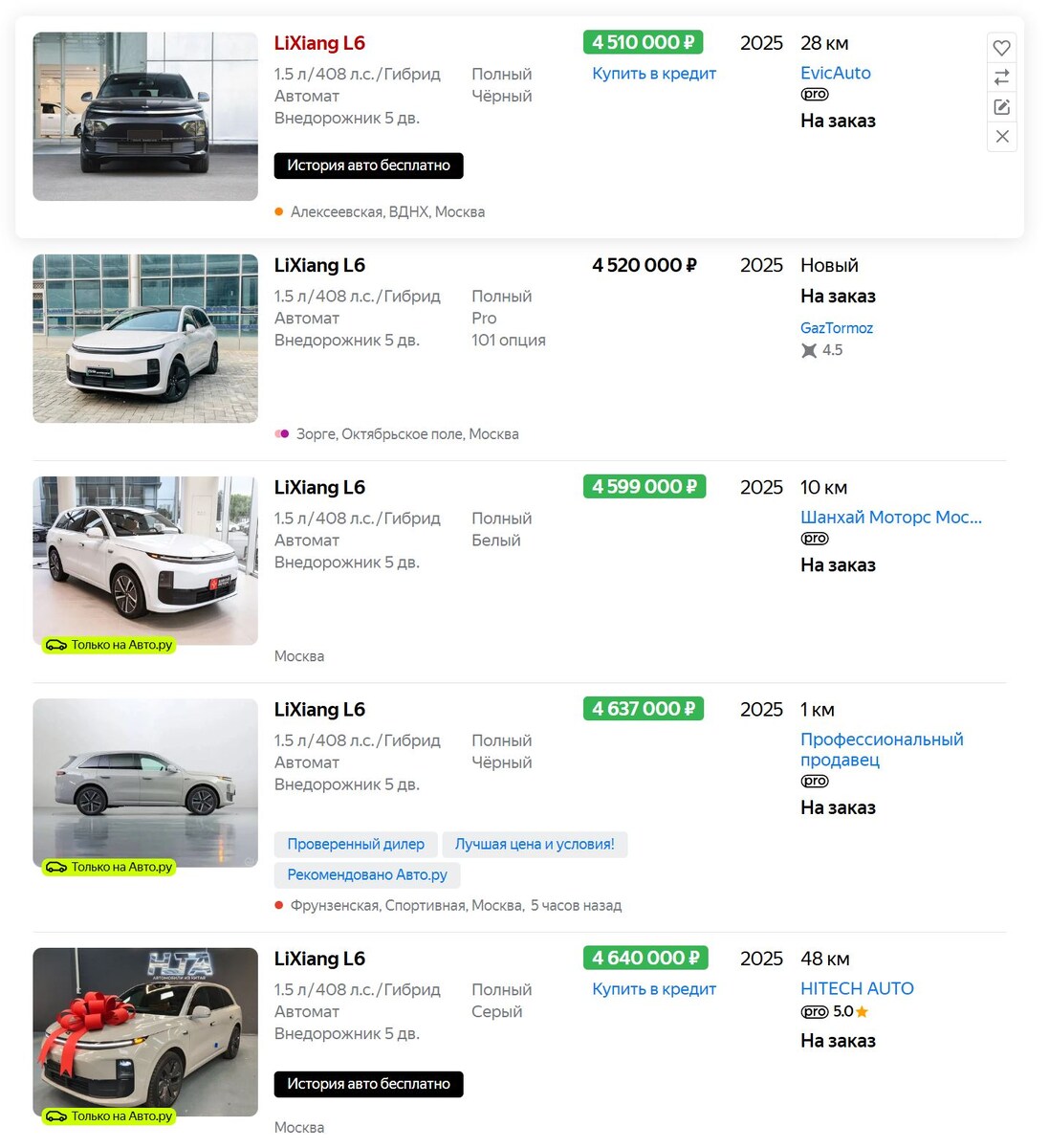 Скриншот сайта Auto.ru  📷
